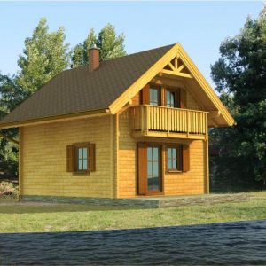 Zrubová chata Bodíky - poschodová drevenica