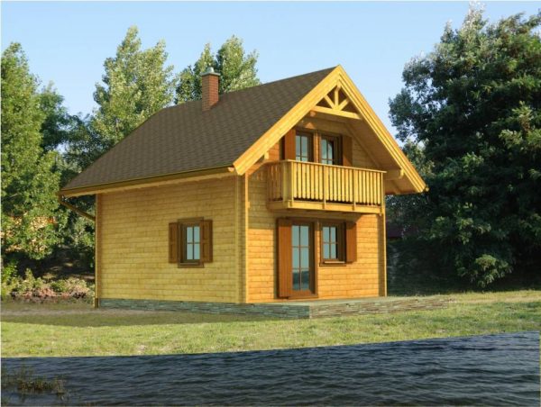 Zrubová chata Bodíky - poschodová drevenica