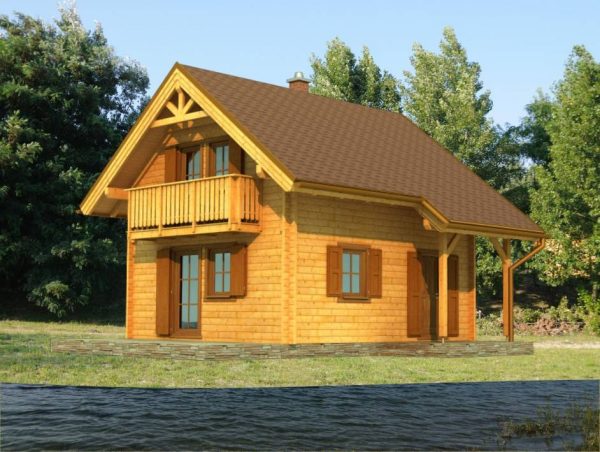 Zrubová chata Bodíky - poschodová drevenica