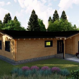 Zrubový dom Leo - drevený bungalov