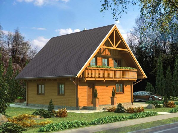 Zrubový dom Táňa - poschodový drevodom