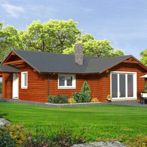 Zrubový dom Miro - drevený bungalov