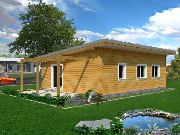 Zrubový dom Miško - drevený bungalov