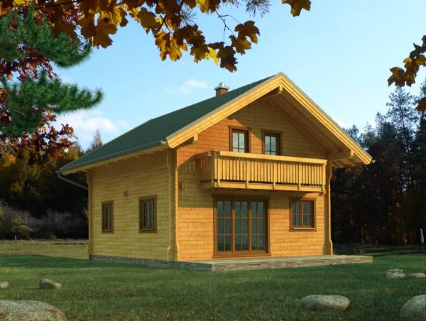 Zrubový dom Orava - poschodový drevodom