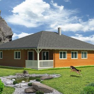 Zrubový dom Trend - drevený bungalov