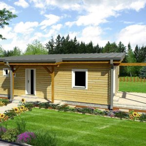 Zrubový dom Miško - drevený bungalov